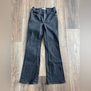 Madewell Jeans.  Women’s size 24. Black, great used condition. Mid Rise Kick Out